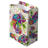 Sac Cadeau Moyen Style d'aquarelle des teintures Chameleon (Dos Angle)