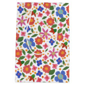 Sac Cadeau Moyen Style d'art folklorique Floral Mini-imprimé moyen (Dos)