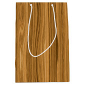 Sac Cadeau Moyen Style en bois élégant de grain (Devant)