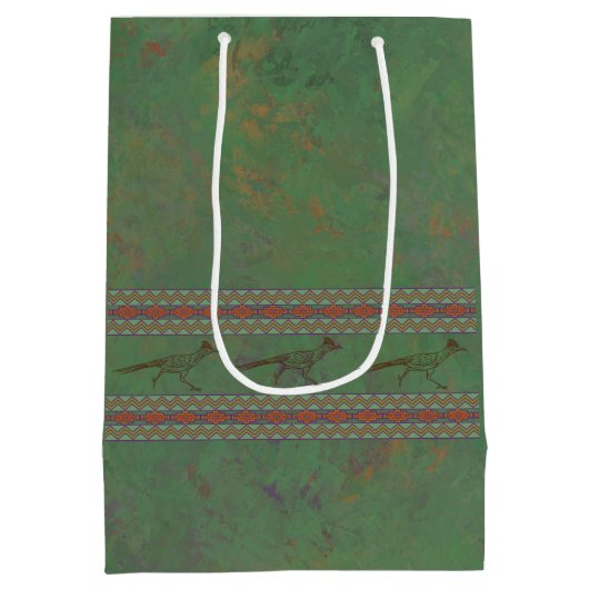Sac Cadeau Moyen Sud-ouest Roadrunner Sagebrush Green (Dos)