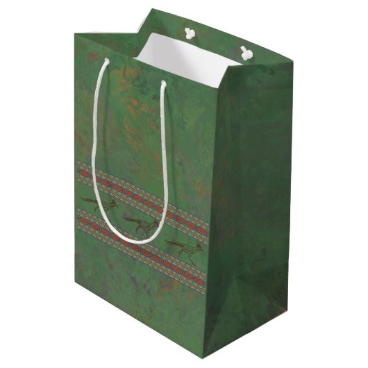 Sac Cadeau Moyen Sud-ouest Roadrunner Sagebrush Green (Dos Angle)