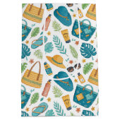 Sac Cadeau Moyen Summer Beach Essentials Pattern (1) (Dos)