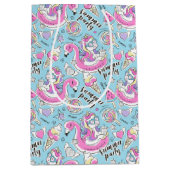 Sac Cadeau Moyen Summer Pool Party Unicorn (Devant)
