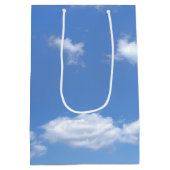 Sac Cadeau Moyen Sunflower Heart Abstrait sur Sky (Dos)