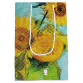 Sac Cadeau Moyen Sunflowers Vincent van Gogh (Dos)