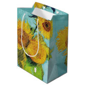Sac Cadeau Moyen Sunflowers Vincent van Gogh (Dos Angle)