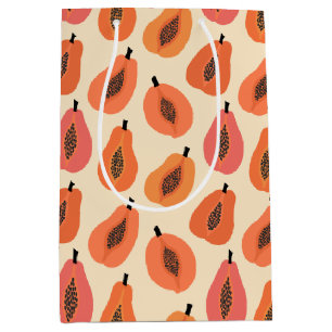 Sac Cadeau Moyen Sunfruit Slice Papice Orange Hues