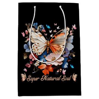 Sac Cadeau Moyen Super Âme Naturelle : Jardin des Papillons
