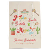 Sac Cadeau Moyen Super Fiesta Siesta Tequila Répète Bachelorette (Dos)