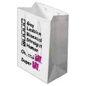 Sac Cadeau Moyen Super Gay (Dos Angle)