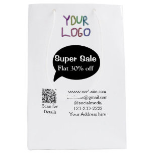 Sac Cadeau Moyen super vente affaires remise scannez le code QR dét