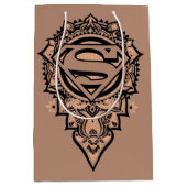 Sac Cadeau Moyen Supergirl Mandala Graphic (Devant)