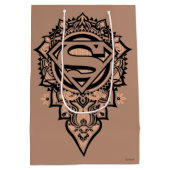 Sac Cadeau Moyen Supergirl Mandala Graphic (Dos)