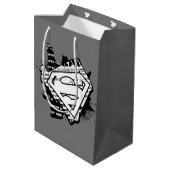 Sac Cadeau Moyen Supergirl Newsprint S-Shield (Dos Angle)