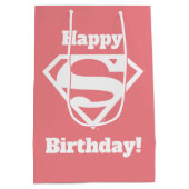 Sac Cadeau Moyen Supergirl Solid S-Shield (Dos)