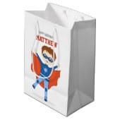 Sac Cadeau Moyen Superhero Boy (Dos Angle)