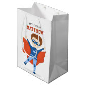 Sac Cadeau Moyen Superhero Boy (Devant Angle)