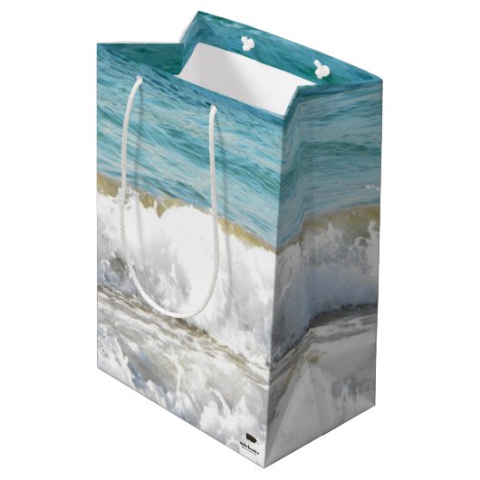 Sac Cadeau Moyen Surf sur la plage (Dos Angle)