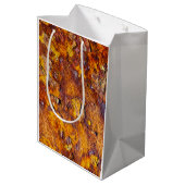 Sac Cadeau Moyen Surface métallique rouillée (Dos Angle)