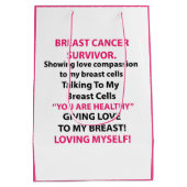 Sac Cadeau Moyen Survivant du cancer du sein (Dos)