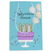 Sac Cadeau Moyen Sweet 16 bougies Anniversaire (Devant)