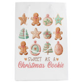Sac Cadeau Moyen Sweet as a Christmas Cookie (Devant)