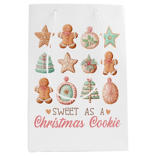 Sac Cadeau Moyen Sweet as a Christmas Cookie (Devant)