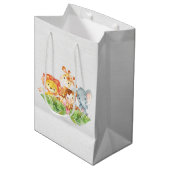 Sac Cadeau Moyen Sweet Baby Jungle Animaux (Devant Angle)