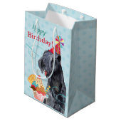 Sac Cadeau Moyen Sweet Birthday Kerry Blue Terrier (Dos Angle)