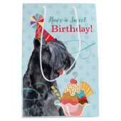 Sac Cadeau Moyen Sweet Birthday Kerry Blue Terrier (Devant)