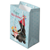 Sac Cadeau Moyen Sweet Birthday Scottish Terrier (Dos Angle)