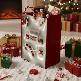 Sac Cadeau Moyen Sweet Christmas Holiday Gift Bag