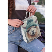 Sac Cadeau Moyen Sweet Winter Alpaca, coutume