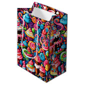 Sac Cadeau Moyen Sweets d'anniversaire (Devant Angle)