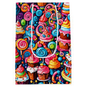 Sac Cadeau Moyen Sweets d'anniversaire (Dos)