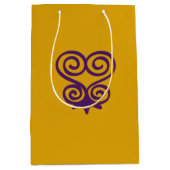 Sac Cadeau Moyen Symbole Adinkra d'Afrique de l'Ouest (Sankofa) (Devant)