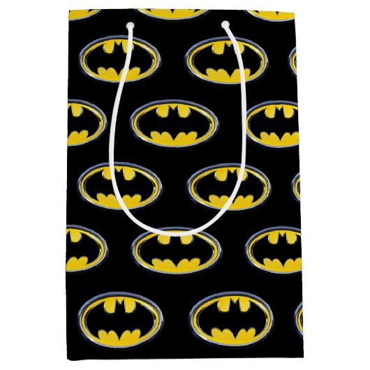 Sac Cadeau Moyen Symbole Batman | Logo classique (Devant)