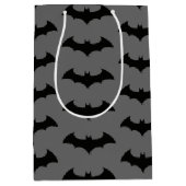 Sac Cadeau Moyen Symbole Batman | Logo Simple Bat Silhouette (Devant)