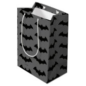 Sac Cadeau Moyen Symbole Batman | Logo Simple Bat Silhouette (Dos Angle)