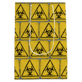 Sac Cadeau Moyen Symbole d'avertissement de danger en détresse V2 (Dos)