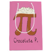 Sac Cadeau Moyen Symbole de chocolat amusant Pi enseignant math (Devant)