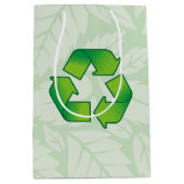 Sac Cadeau Moyen Symbole de recyclage (Devant)
