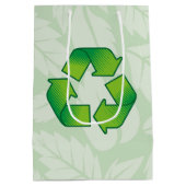 Sac Cadeau Moyen Symbole de recyclage (Dos)