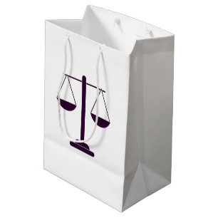 Sac Cadeau Moyen Symbole des services juridiques de la balance de l