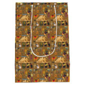 Sac Cadeau Moyen SYMBOLE motif D'HIÉROglyphE ANCIEN (Dos)