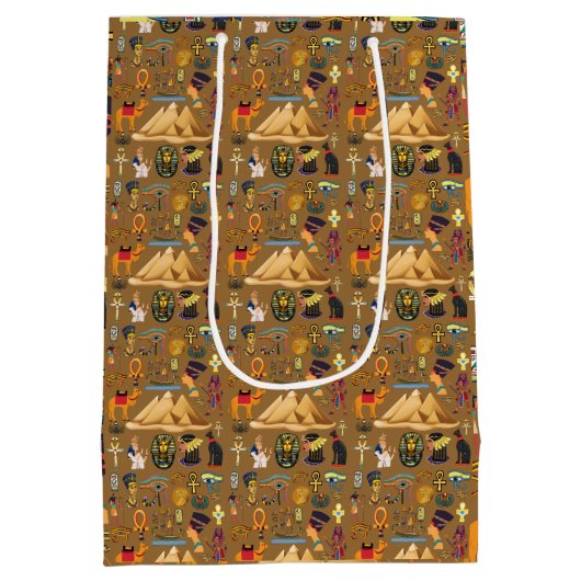 Sac Cadeau Moyen SYMBOLE motif D'HIÉROglyphE ANCIEN (Dos)