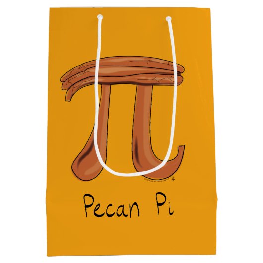 Sac Cadeau Moyen Symbole Pecan Pi Enseignant Math (Dos)