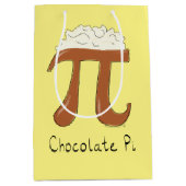 Sac Cadeau Moyen Symbole Pi Chocolat Math drôle (Devant)