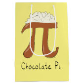 Sac Cadeau Moyen Symbole Pi Chocolat Math drôle (Dos)