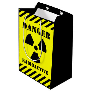 Sac Cadeau Moyen Symbole radioactif Danger Halloween Trick or Treat
